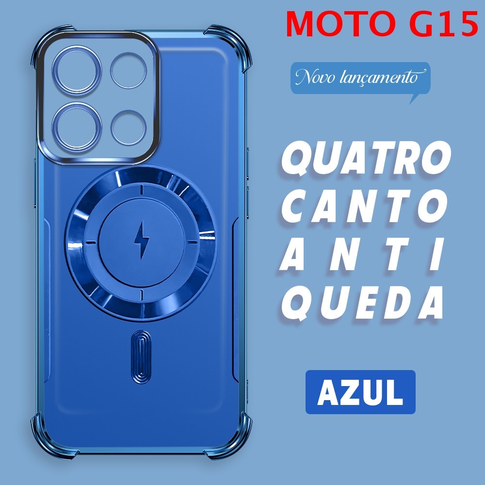 Capa Para Motorola Moto G15 G17 Capinha Anti Choque Case Transparente 0672 FS
