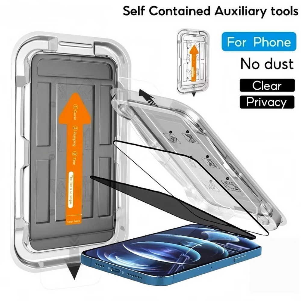 Filme De Vidro Temperado De Privacidade 8K HD Para iPhone 17 16 15 14 13 12 11 XR XS Max Pro Plus Air Auto Dust Free Ins em Oferta na Shopee