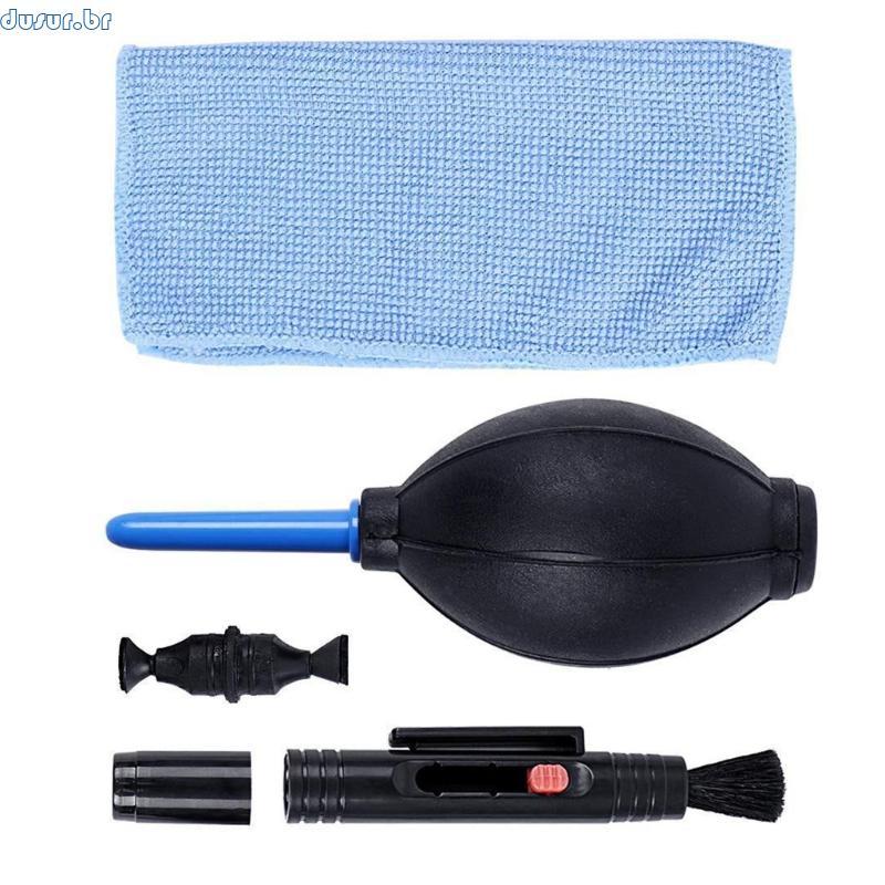 dusur9 3 1 Terno Poeira Soprador Ar Toalhetes kit Limpo Para Câmera DSLR VCR Escova Lente D