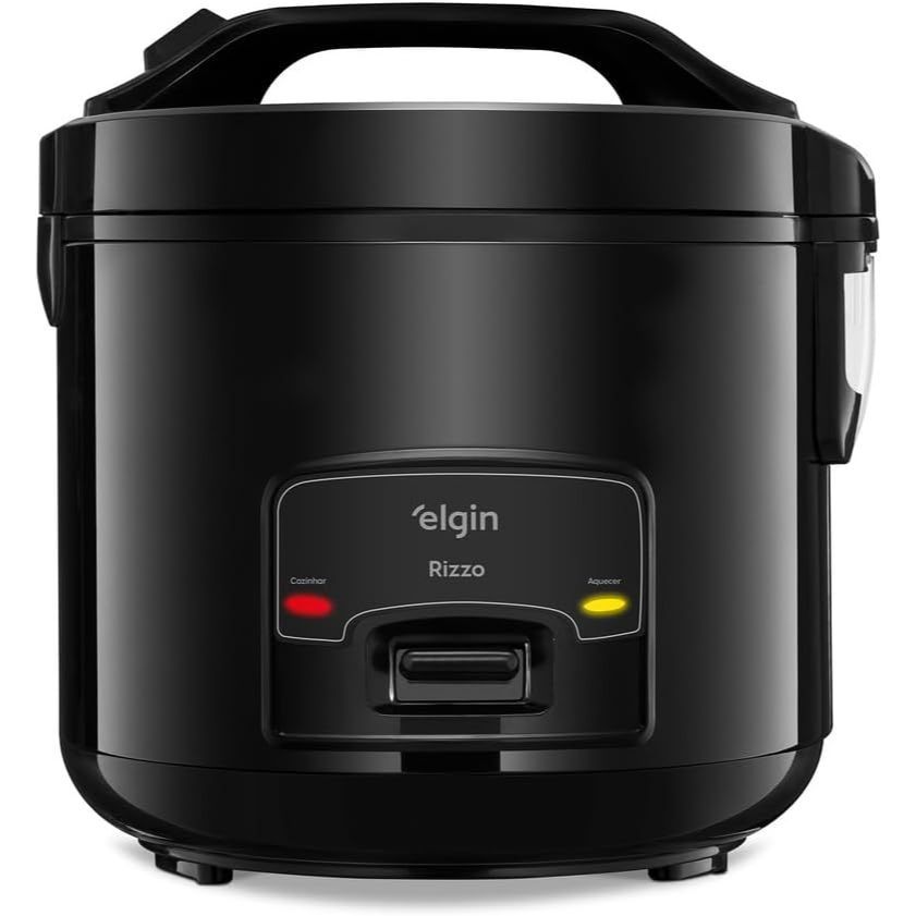 Panela Elétrica de Arroz Elgin Rizzo II 10X 1,7L 700W Preta Moderna