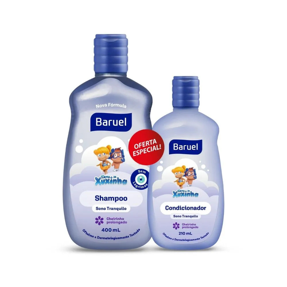 Kit Shampoo Sono Tranquilo 400ml + Condicionador 210ml Turma da Xuxinha – Cuidado Infantil Suave