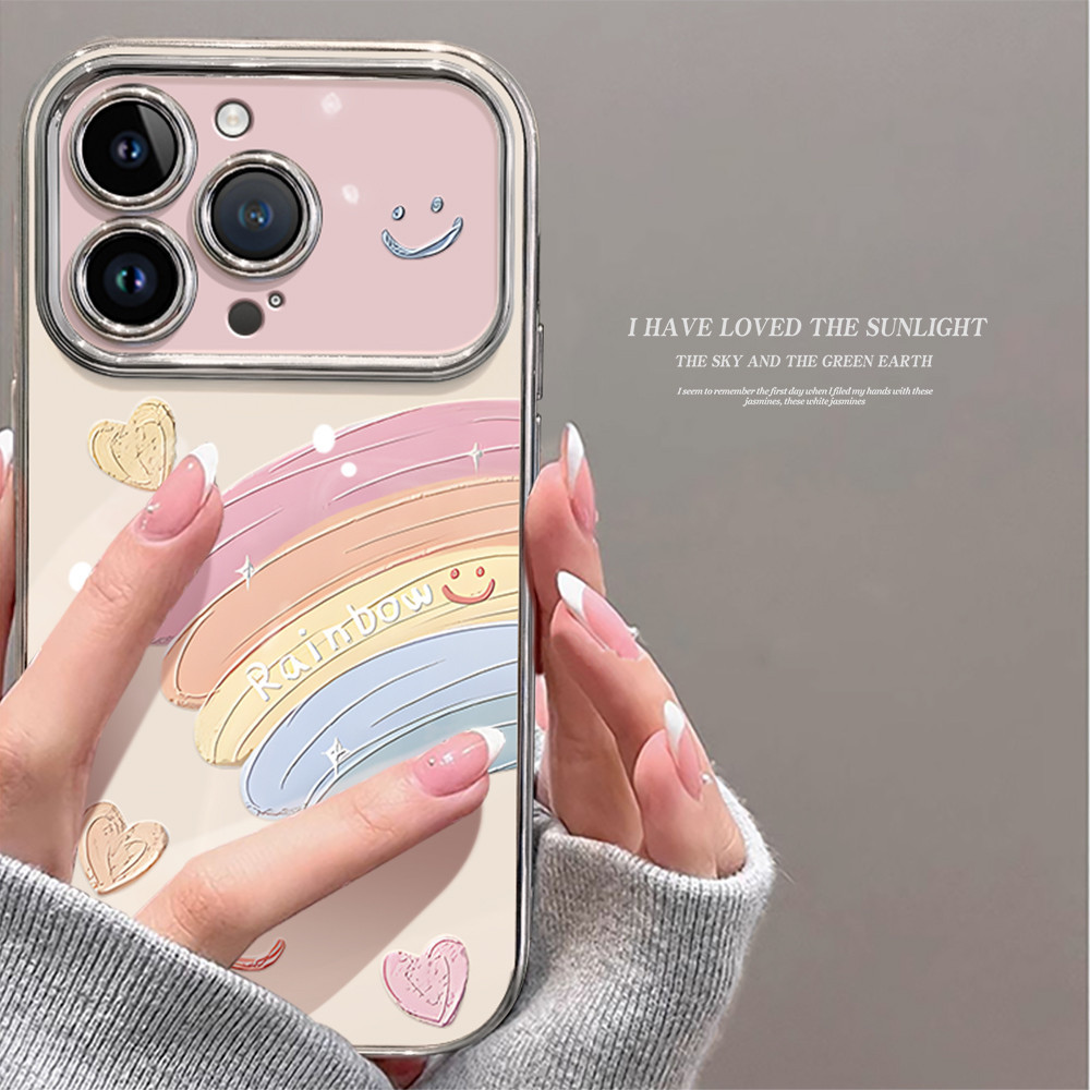 Capinha capa Linhas do Arco-Íris Adequado Para iPhone 17 11 12 13 15 14 16 Pro Max XR XS Max Capa TPUchoque