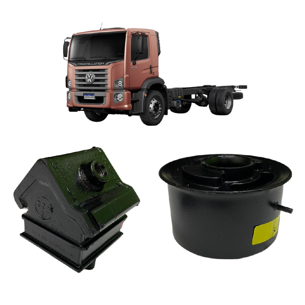 Kit 2 Coxim Tras. E Diant. Vw 13170 15170 17220 24250