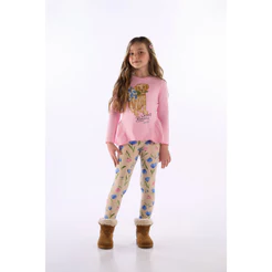 Conjunto Blusa Babado e Legging Quimby