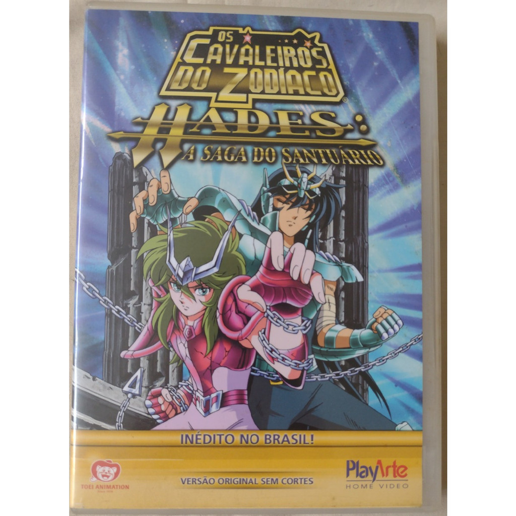 DVD Filme Cavaleiros do Zodíaco Hades A Saga do Santuário ep 8-10