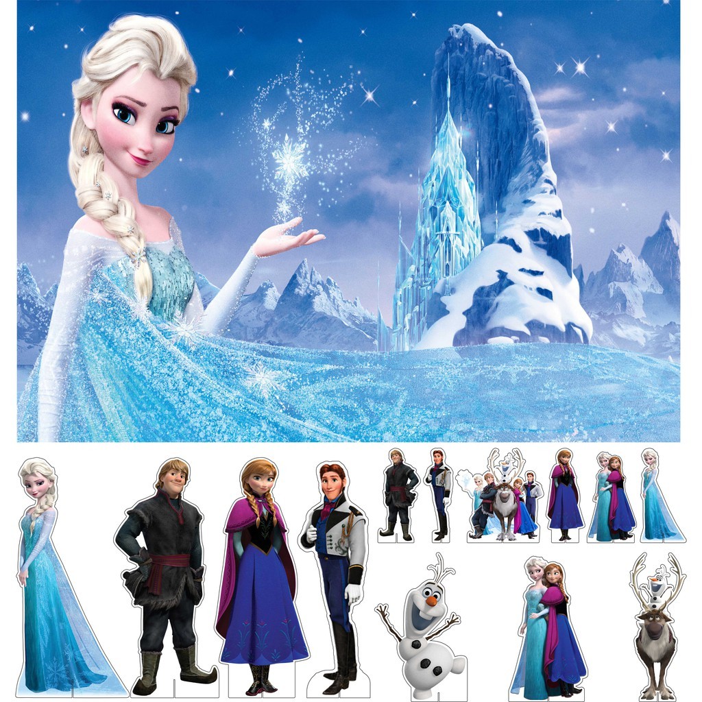 Kit Display + Painel Festa Infantil Frozen FC
