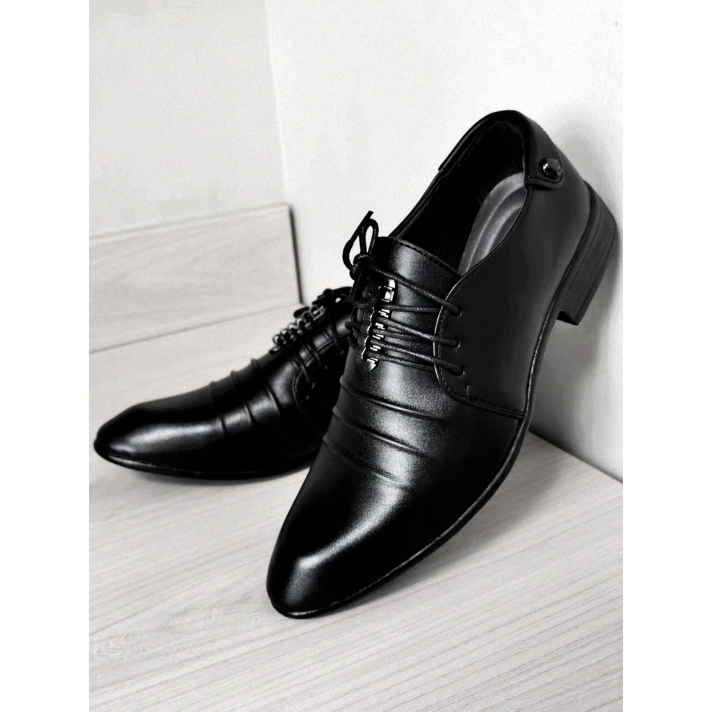 Juventude versão coreana trabalho sapatos de couro masculino britânico apontou sapatos de casamento negócios Formal Wear