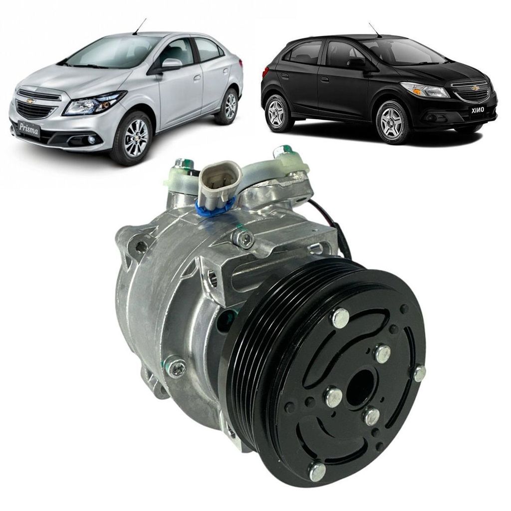 COMPRESSOR ORIGINAL CEMAK GM ONIX / SPIN / PRISMA 2013>2017 POLIA 5PK 12V