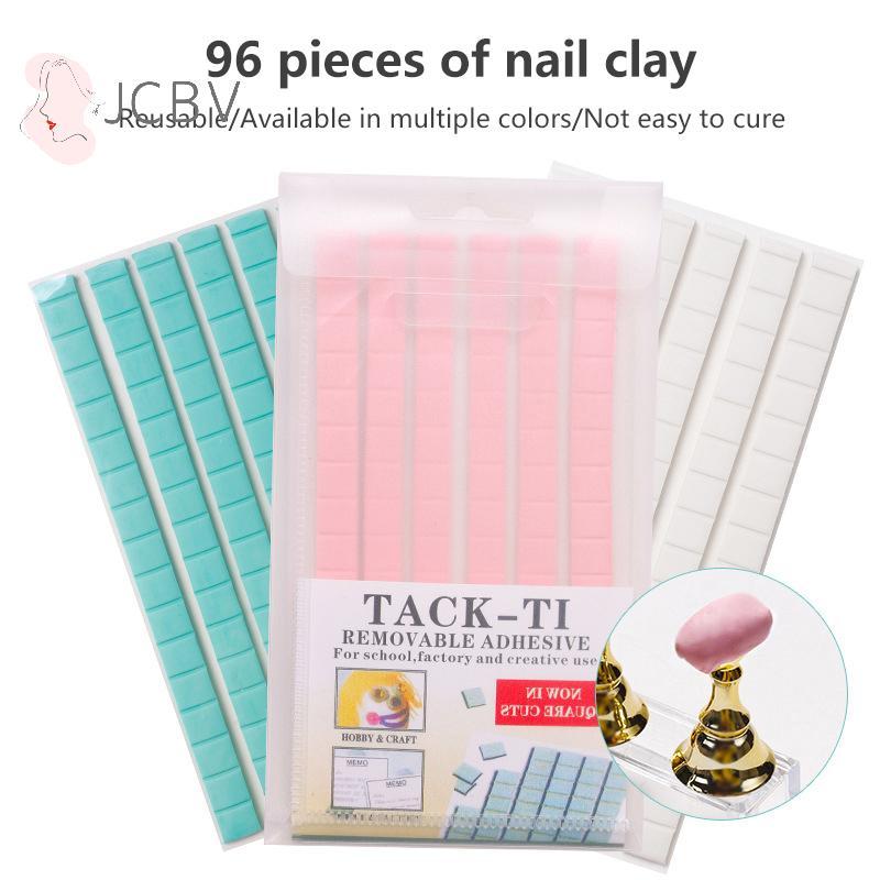 [JCBV] 30/96 Pcs Massa De Argila Reutilizável Para Exibir Unhas Cola Adesiva Profissional Ferramentas De Prática De Arte