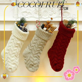 Meias De Natal COCOFRUIT , Enfeites Pendurados Em Malha , Saco De Doces , Fofo E Macio