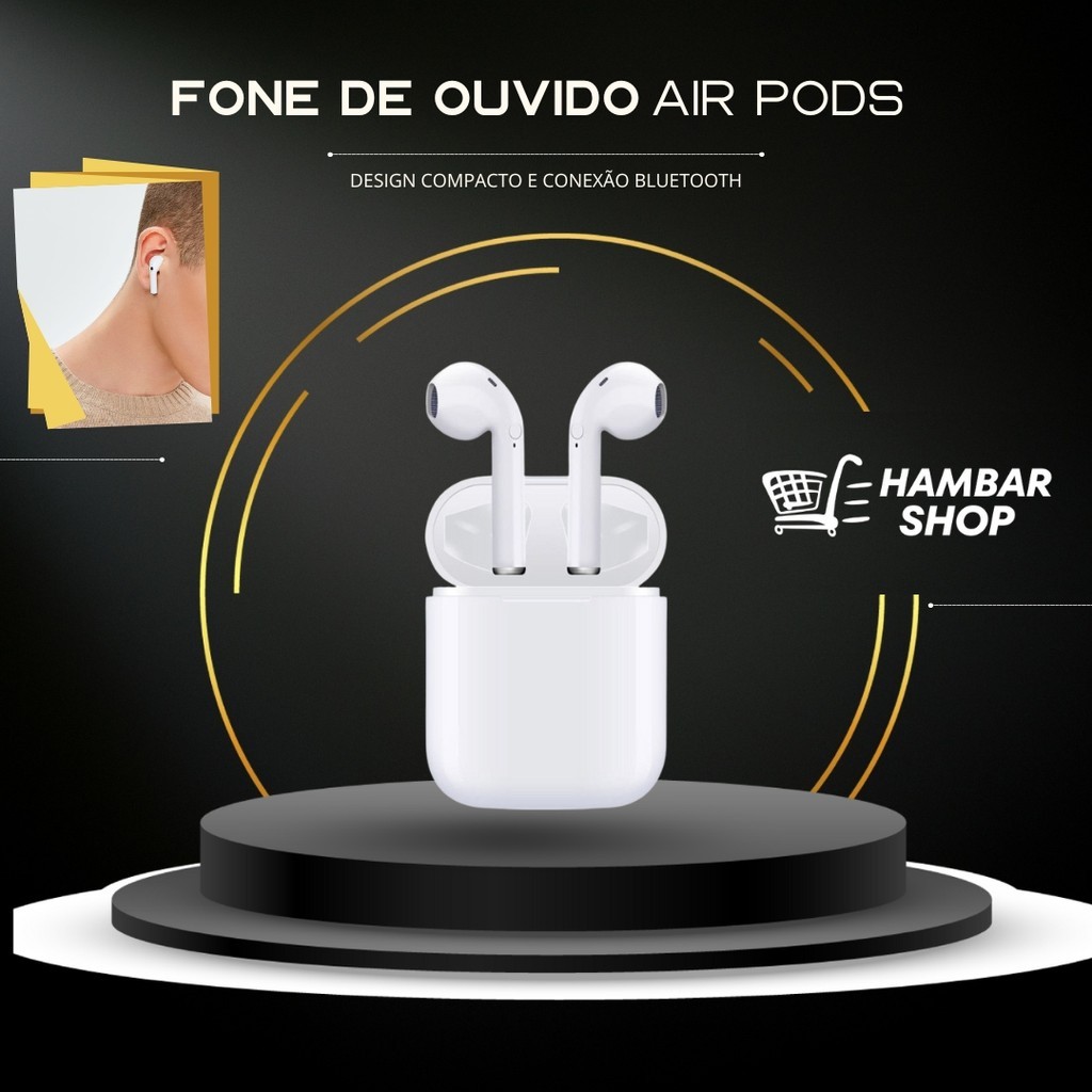 MK-96 Fone de Ouvido Bluetooth com Design Compacto e Conexão Sem Fio em Oferta na Shopee