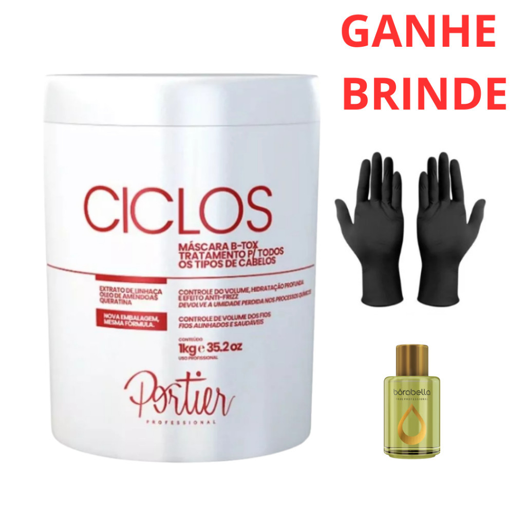 Portier Botox Ciclos Btox Alisamento + Brindes 1kg