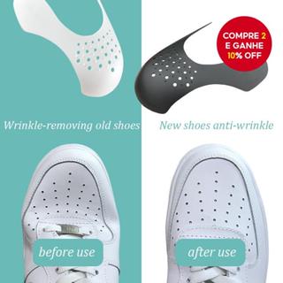 2 Protetores De Sapato Anti-Rugas – Caixa De Dedo Do Pé De Tênis , Inserções De Suporte E Antirrugas em Oferta na Shopee