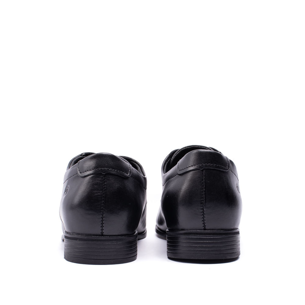 Detalhes do Sapato Masculino Pegada Social Couro Bico Quadrado Preto
