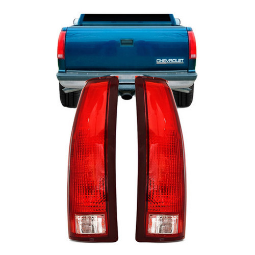 Par Lanterna Traseira Silverado 1997 A 2004 Bicolor