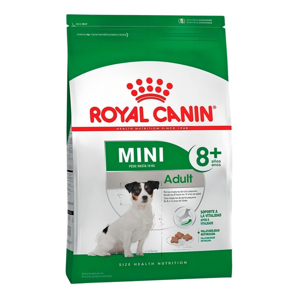 Alimento Royal Canin Size Health Nutrition Mini Adult 8+ para cão senior de raza mini sabor mix de 1 kg