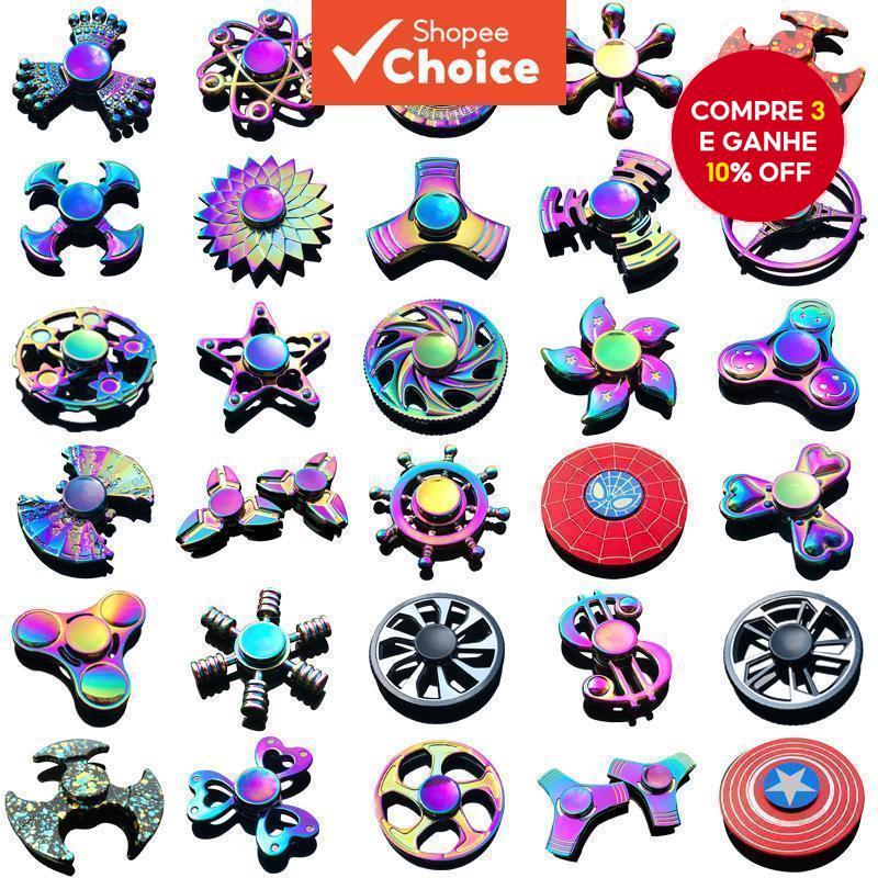 Criativo e Colorido Brinquedo Giratório de Dedo para Adultos e Crianças em Oferta na Shopee