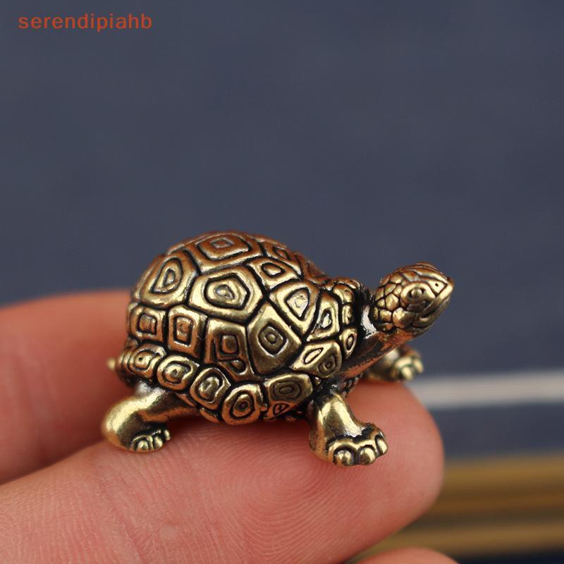 [serendipiahb] Estátua De Tartaruga De Cobre Puro Estatuetas Latão Vintage Desktop Feng Shui Ornamento Miniaturas Chá An em Oferta na Shopee