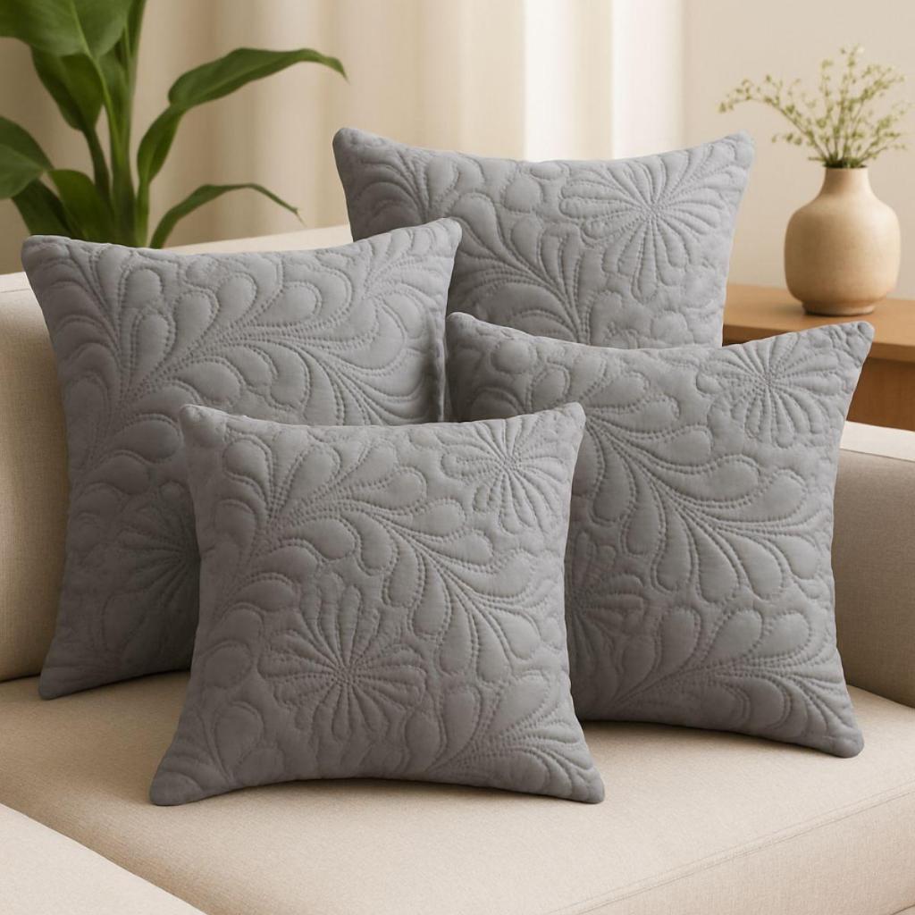 Kit 4 Capas Para Almofada Flor 35x35cm Micropercal Ultra Macio Elegante em Oferta na Shopee