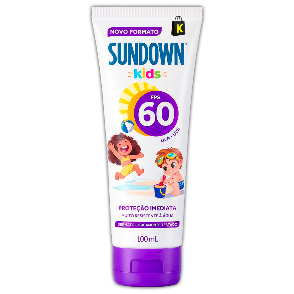Protetor Solar Sundown Kids Praia Infantil Piscina Fps 60 100ml em Oferta na Shopee