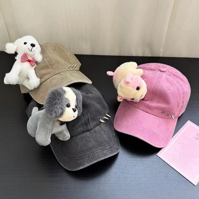 xiangbao Chapéu De Beisebol Confortável Com Rebite Cravejado De Fecho Ajustável Sol De Desenho Animado