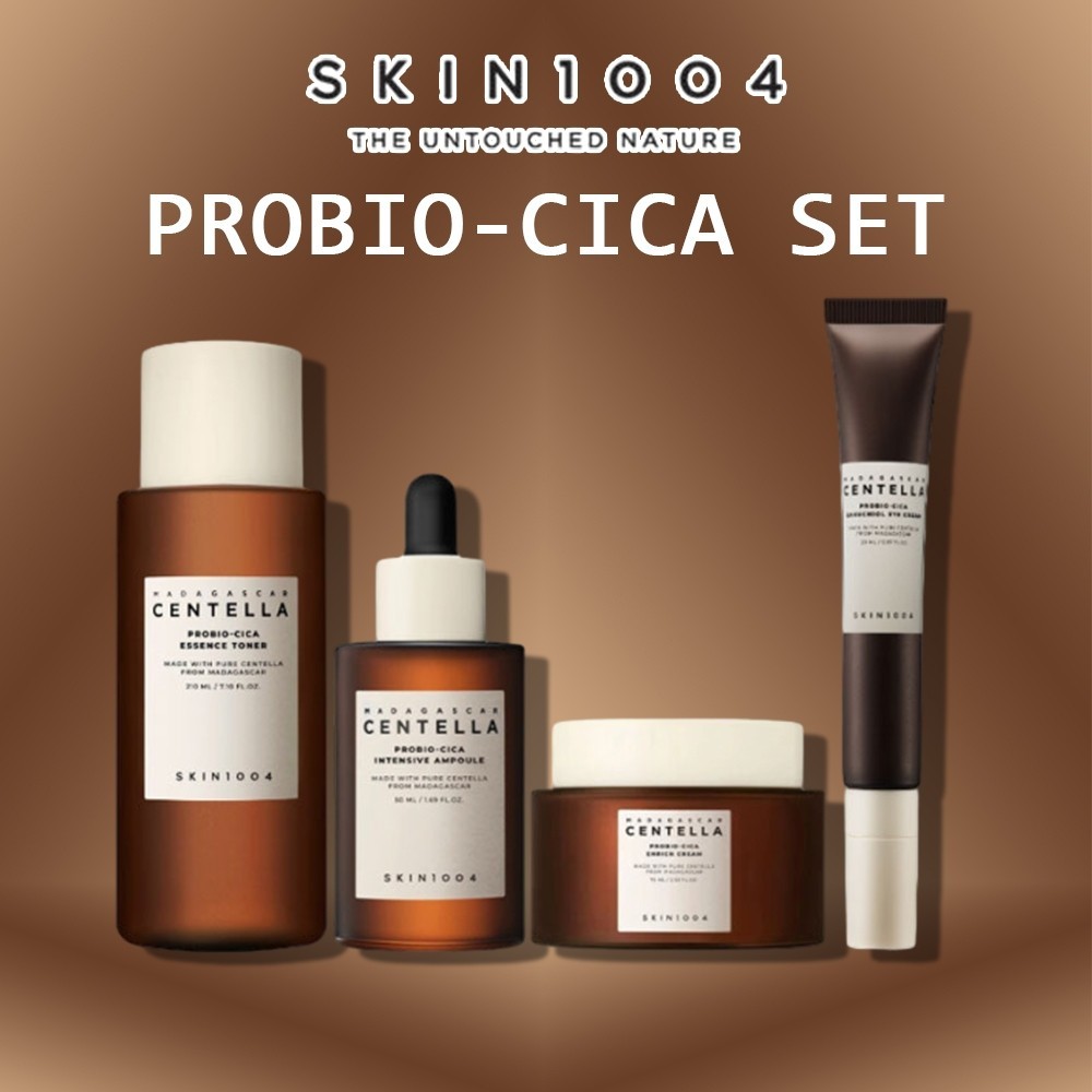 2026 . skin1004 Madagascar Centella Probio-Cica Skincare Series (Toner 210ml/Ampola/Creme Facial 50ml Para Os Olhos 50ml em Oferta na Shopee