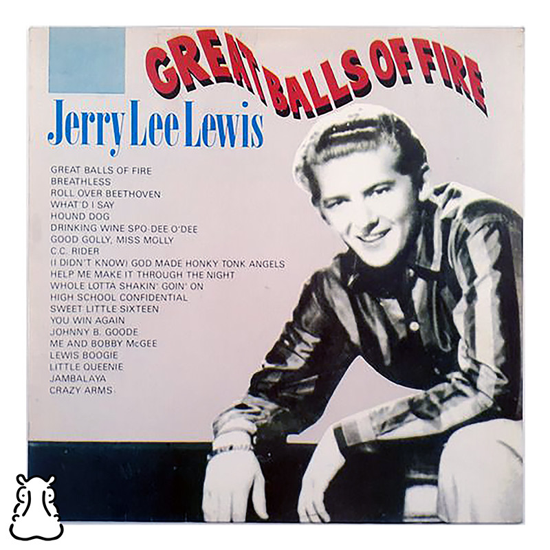 LP Jerry Lee Lewis - Great Balls Of Fire Vinil Amostra - Hm