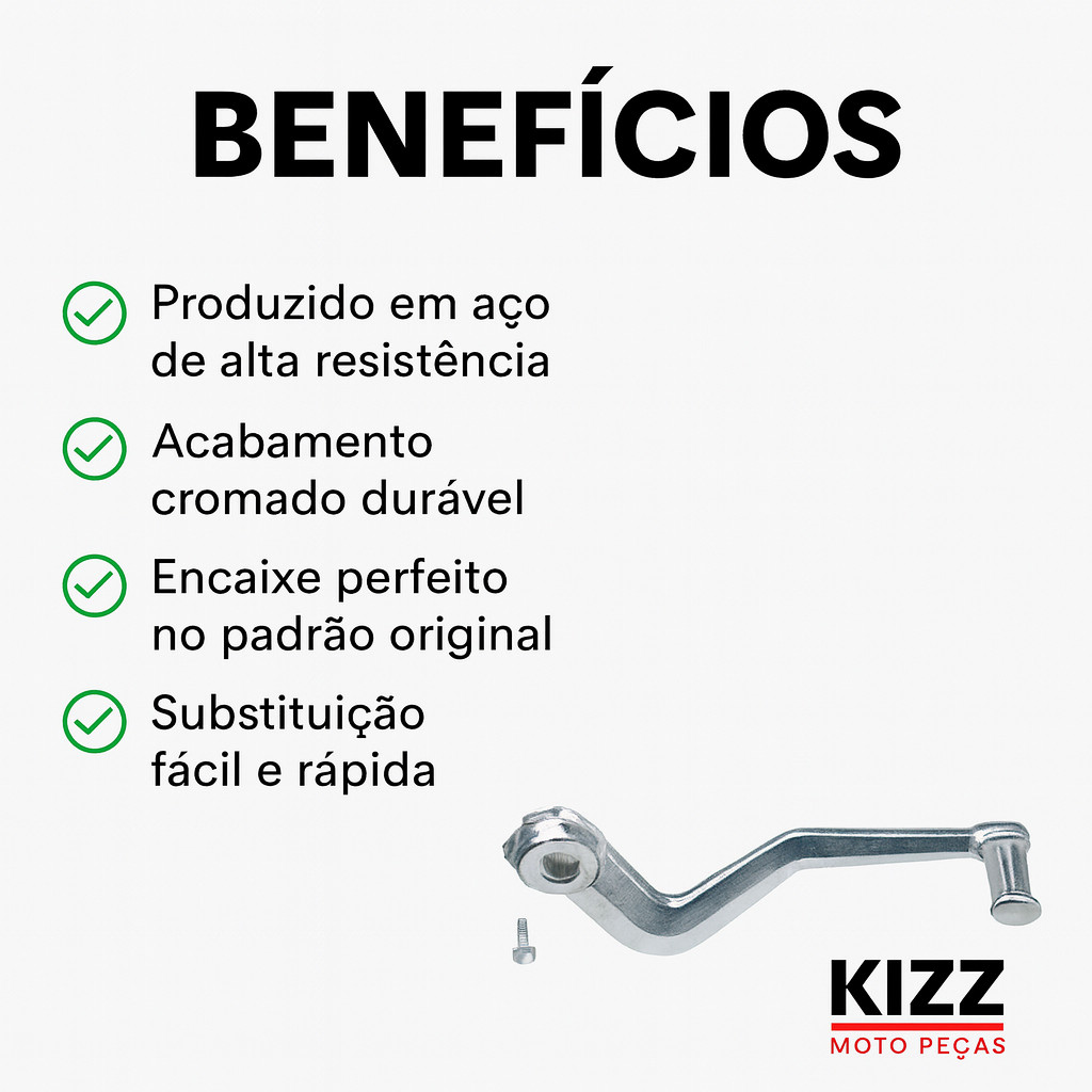 Pedal Freio Gp7 Dafra Apache 150 em Oferta na Shopee