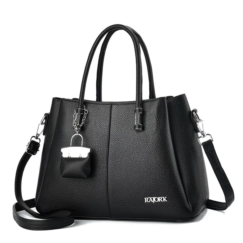 Bolsa tote de grande capacidade - bolsa de ombro/transversal com alça de ombro ajustável e porta-chaves. em Oferta na Shopee