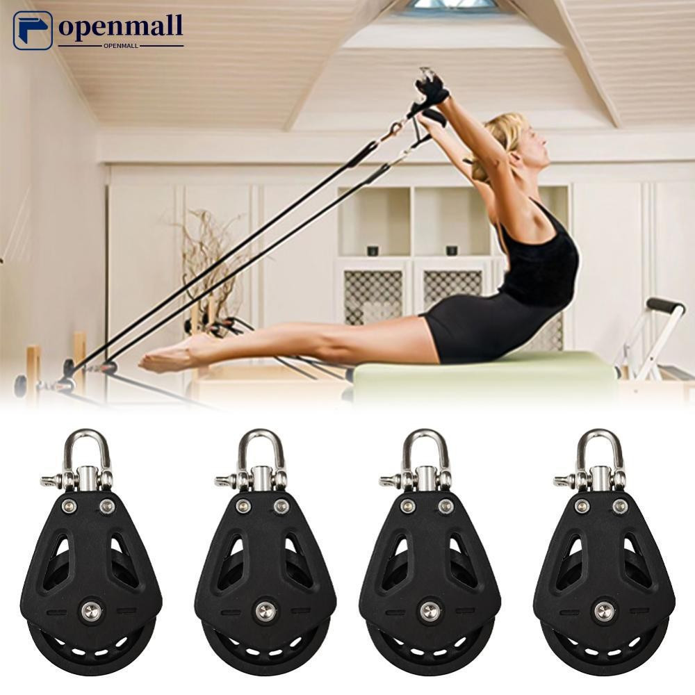 OMALL 1Pc Nylon Alta Capacidade De Carga Polia Única Cabeça Universal Giratória Veleiro Bloco De Rolamento Simples Corda