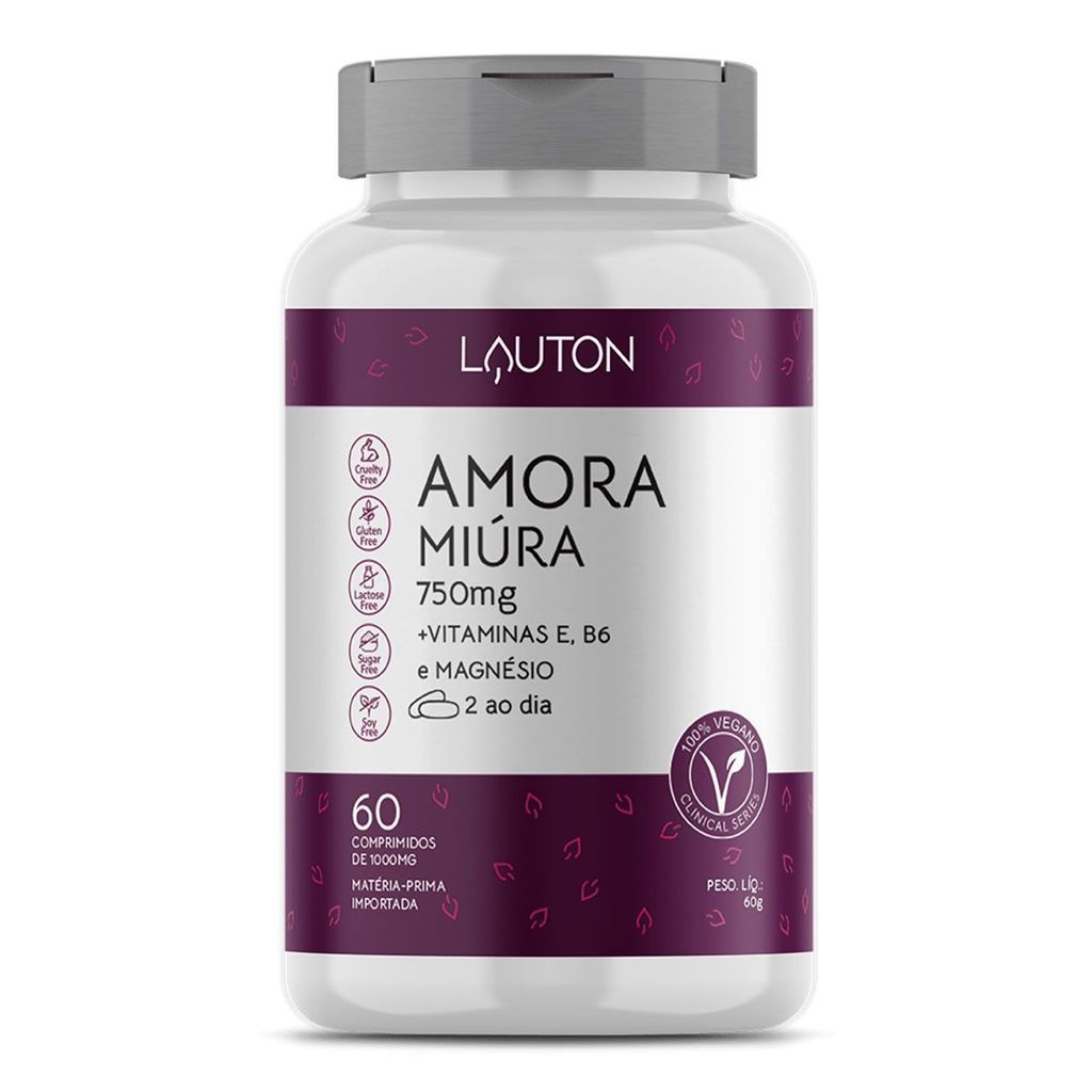 Amora Miúra Premium 750mg  - 60 Cápsulas - Lauton Nutrition em Oferta na Shopee