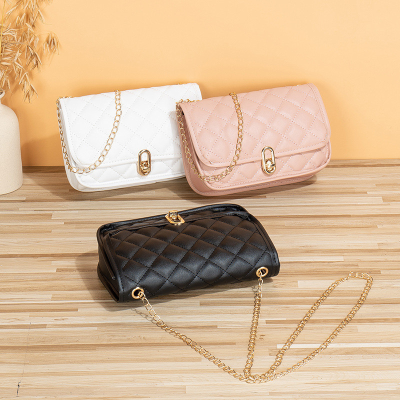 Bolsa feminina bordada 2024 novo estilo bolsa feminina bolsas na moda bolsa de ombro Cross-Border bolsa pequena quadrada