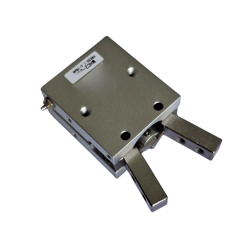 Garra Pneumática Angular 25mm MHC-25D Tipo Pinça Dupla Ação Automação Industrial