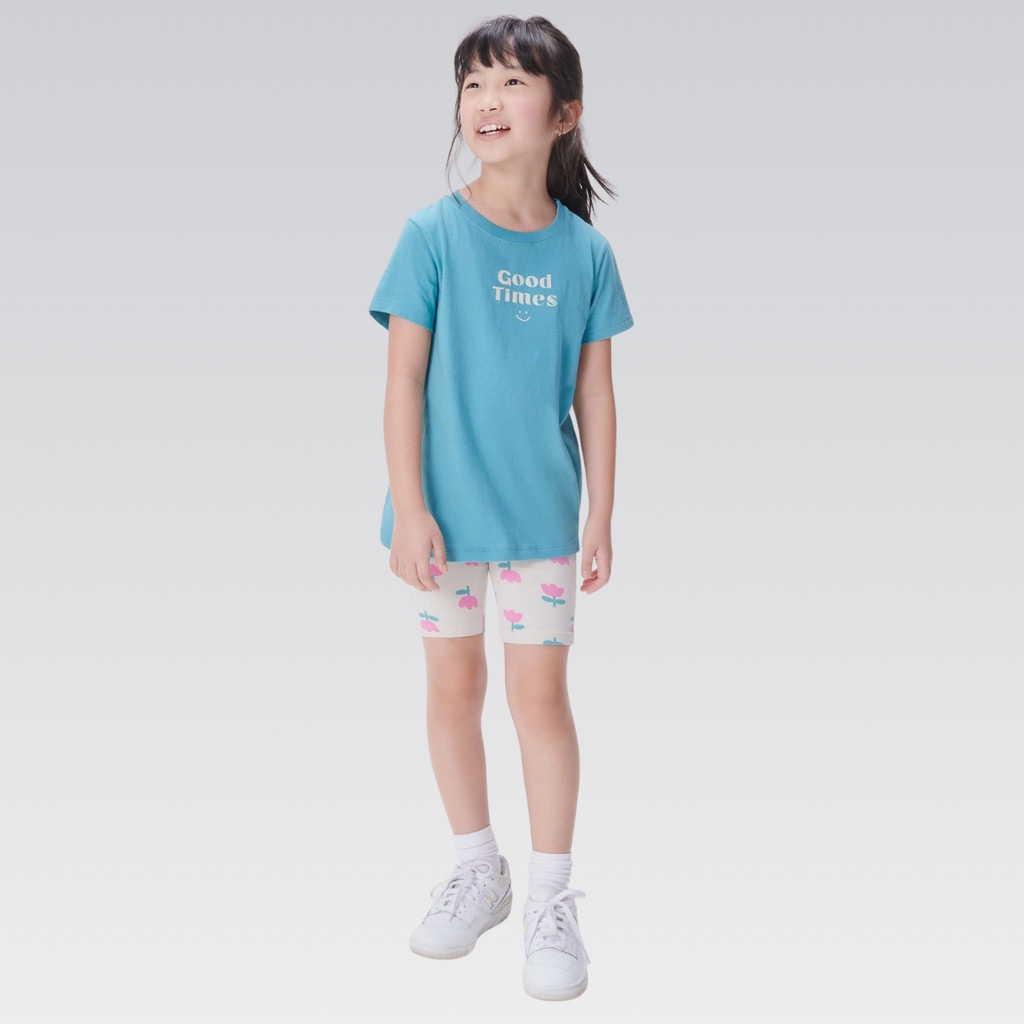 Conjunto Infantil Menina Blusa Shorts Estampados Hering