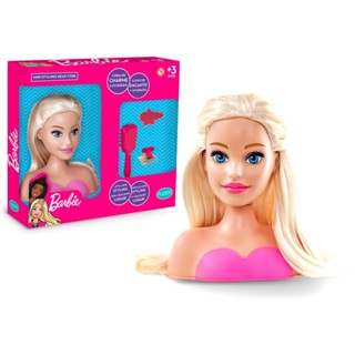 Boneca Barbie Mini busto Styling Head + Acessórios Mattel em Oferta na Shopee
