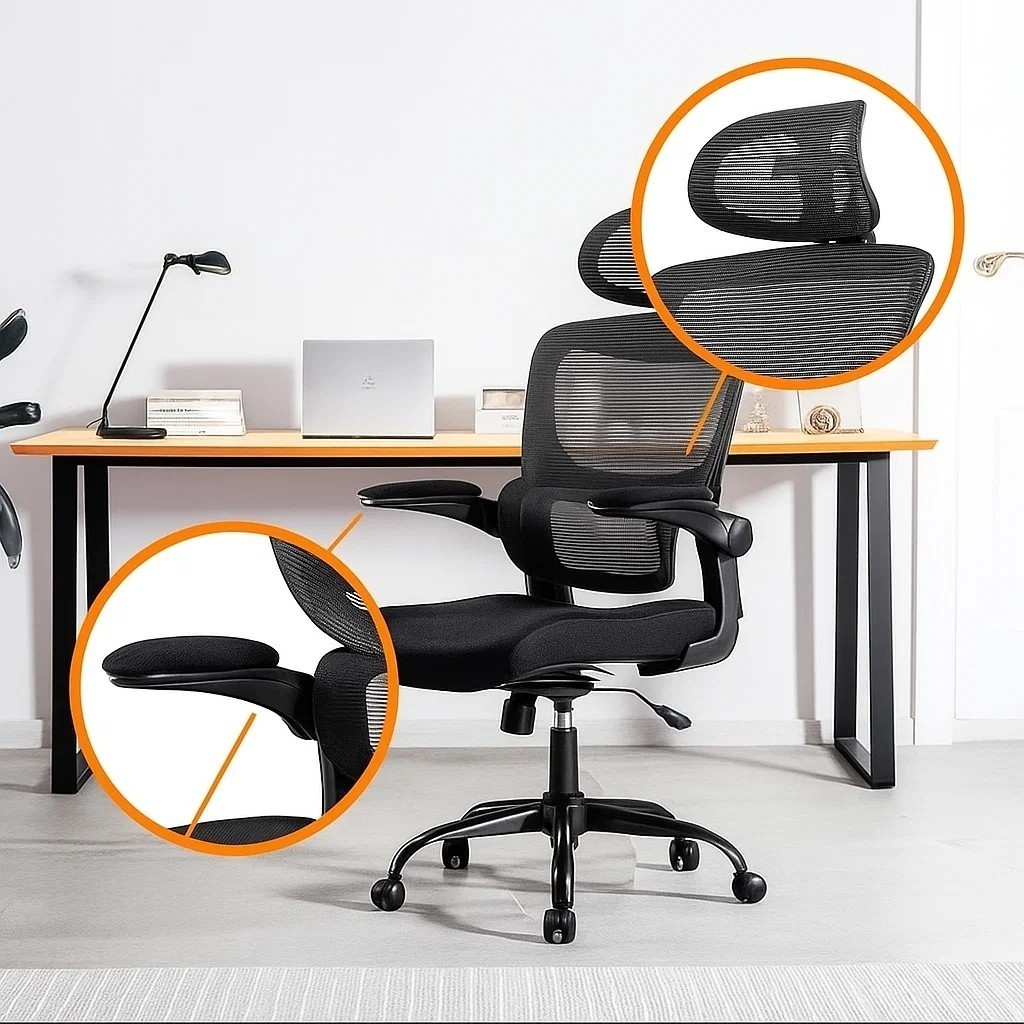 Cadeira Gamer Profissional Escritório Giratória Ajuste Reclinável Apoio Lombar Co Ortável — R$ 1.043,99 em Shopee