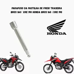 Parafuso da Pastilha de Freio Traseira Bros 160 / XRE 190/cb250/xre300 19a24/sahara300