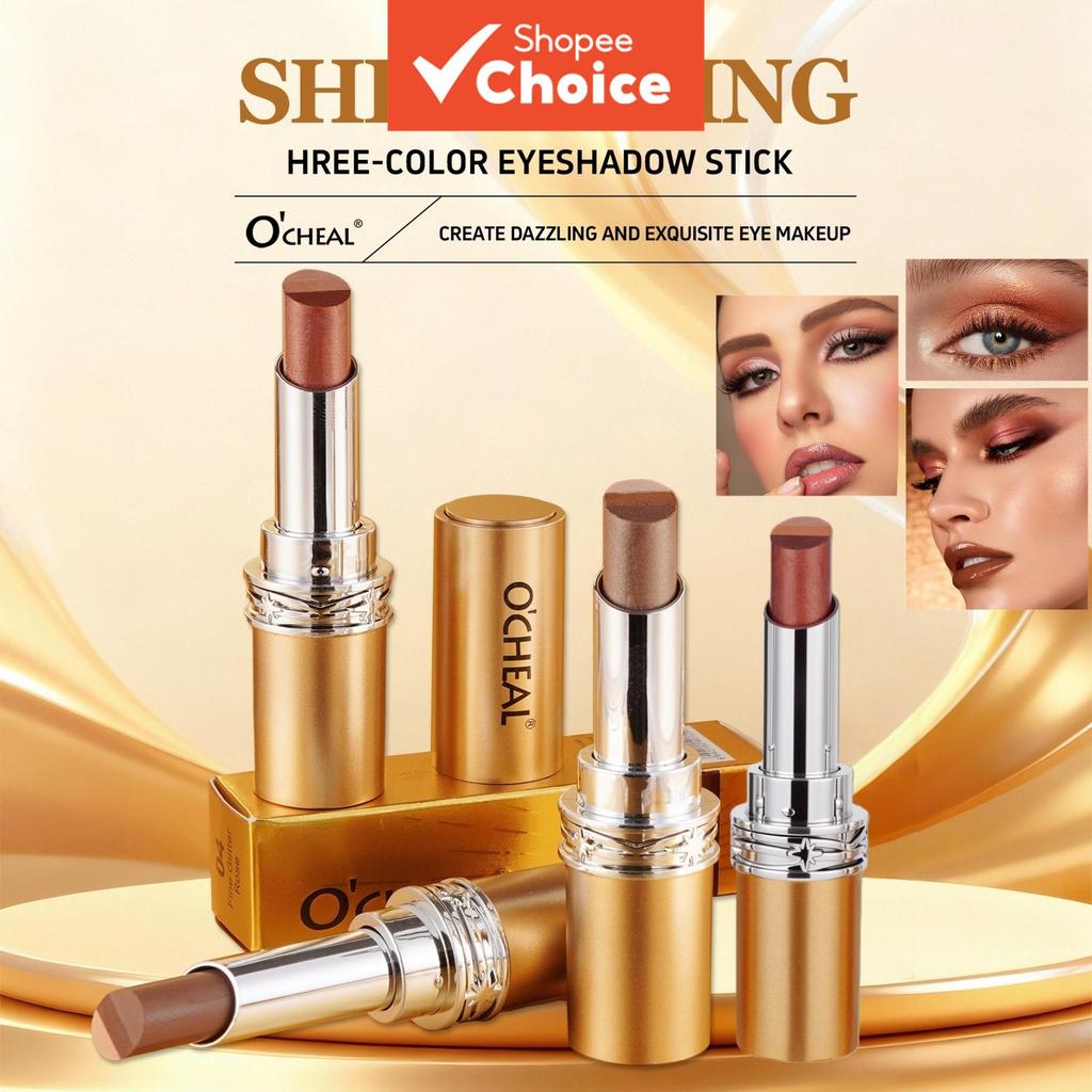 Sombra Shimmer Stick 3 Cores , Conjunto De Bastões De Para Os Olhos Iluminador Lápis Colorido Cremoso , Brilho Perolado 
