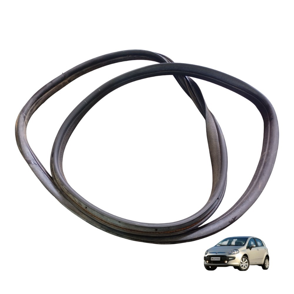 Borracha Vedação Porta Dianteira Direita Punto 2013 2014 Preto
