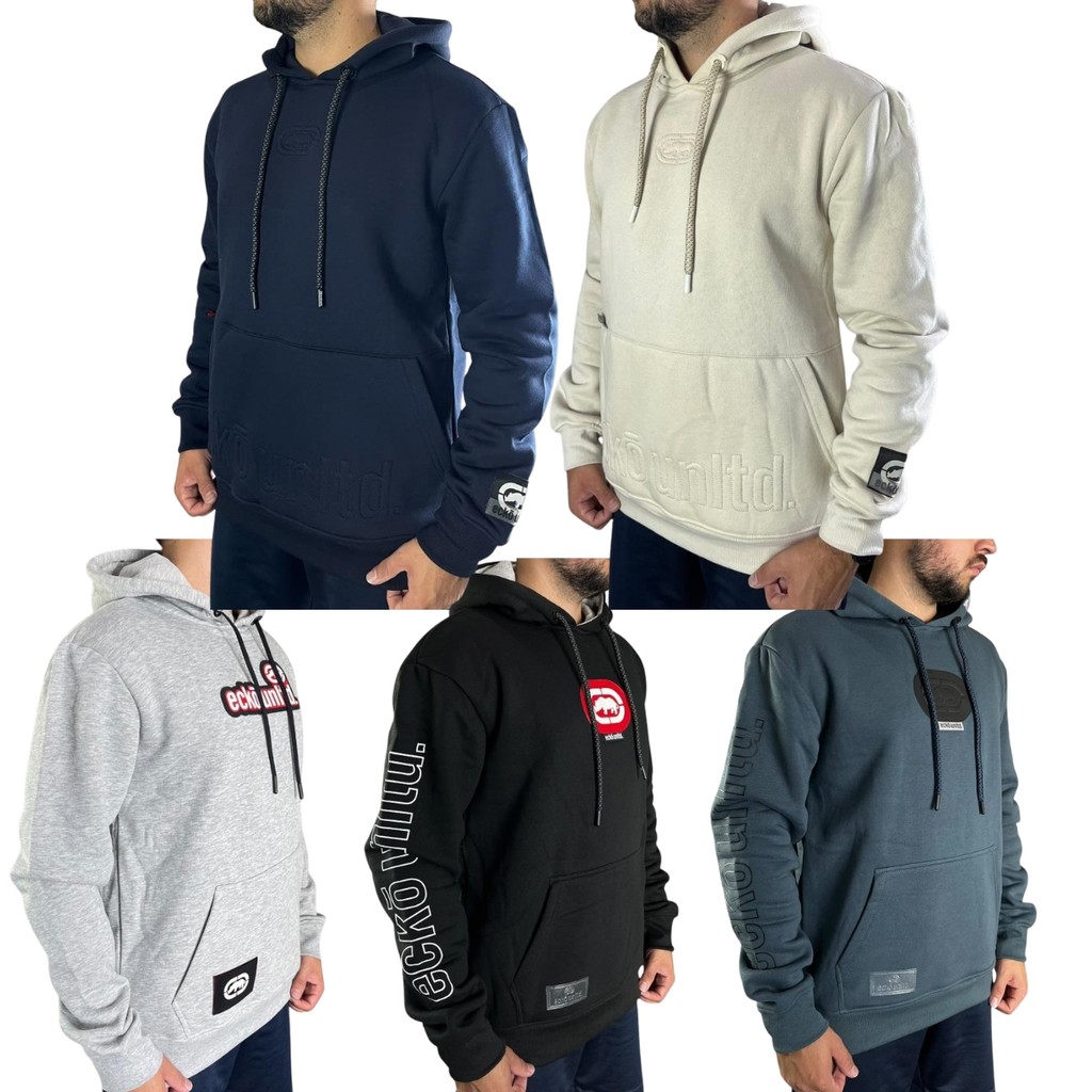 Blusa Moletom Masculina Ecko Unltd Original Capuz Canguru Streetwear Inverno