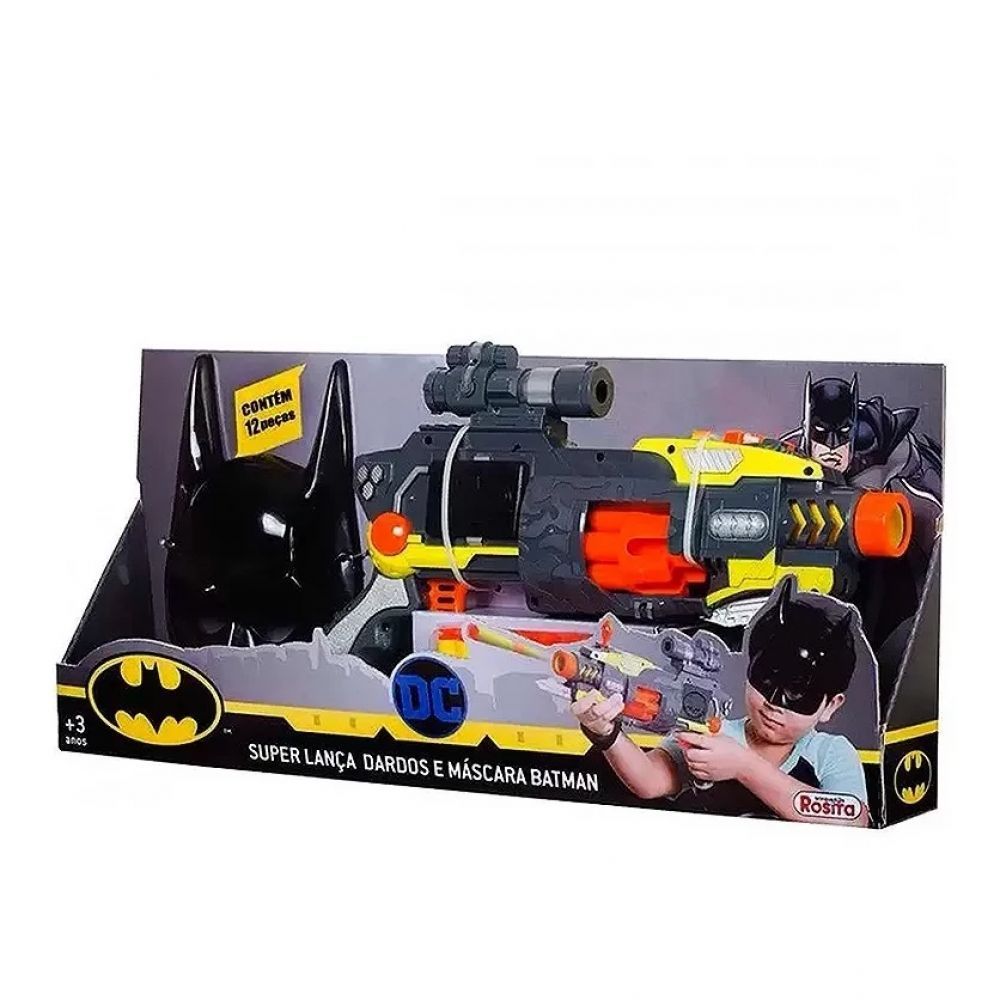 Super Lança de Dardos Batman com Mira + Acessório - Rosita 9516