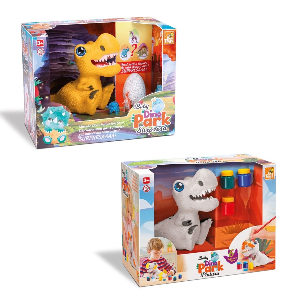 Brinquedo Infantil Dinossauro Baby Dino Park Bee Toys – Criativo e Interativo