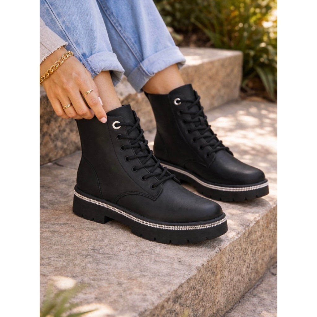 Bota Coturno Feminino Tratorada Casual Vizzano Moda Confortável Original 3101