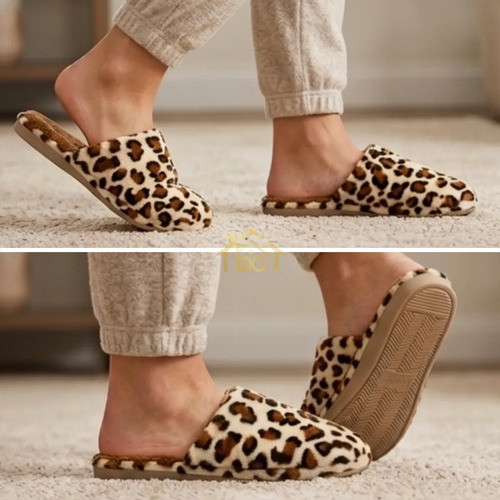 Pantufa Feminino Peluciada Casual Antiderrapante Leve Macia
