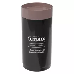 Pote Porta Feijão 1,6 L Despensa Cozinha Plasútil