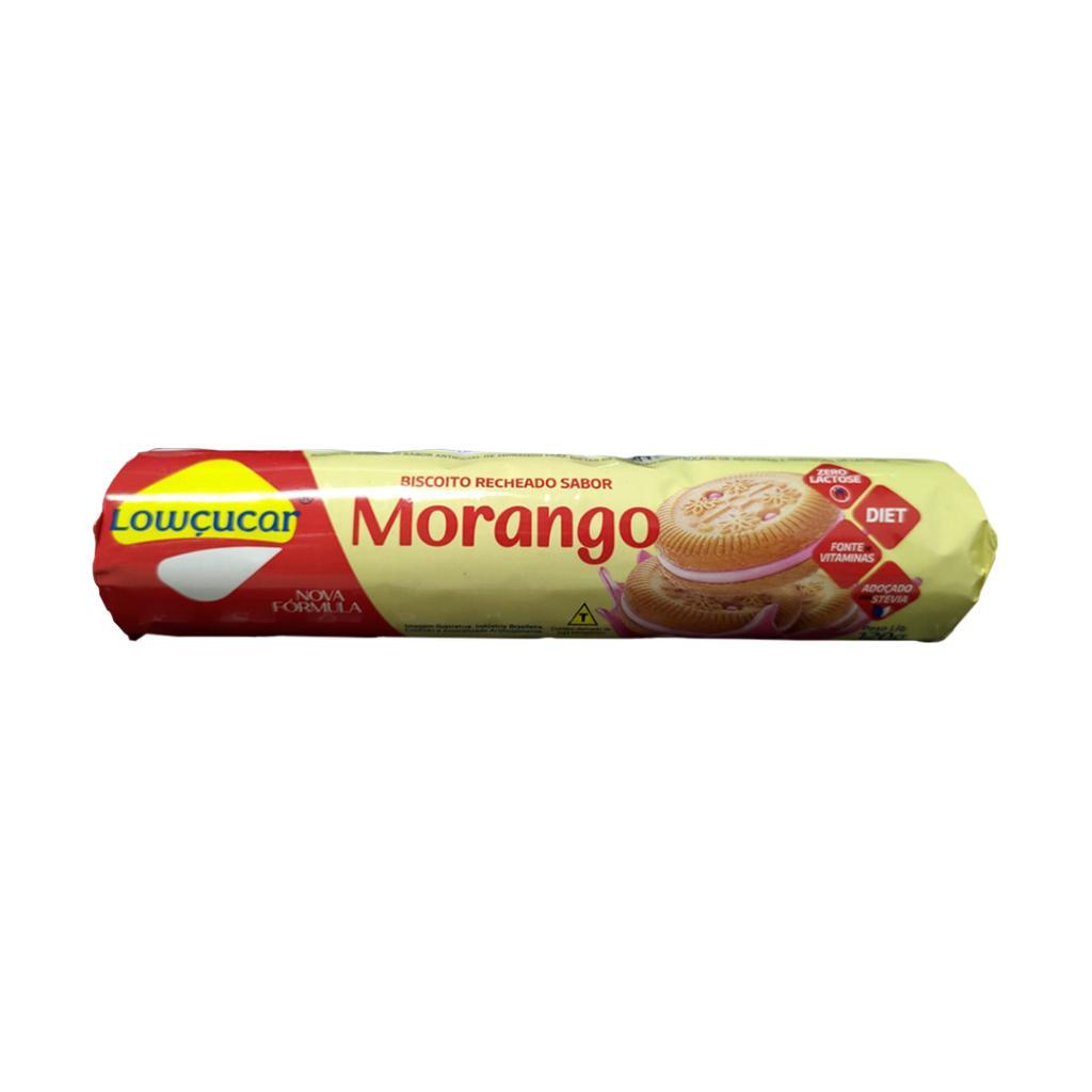 Biscoito Recheado Zero Açúcar Sabor Morango 120g - Lowçucar