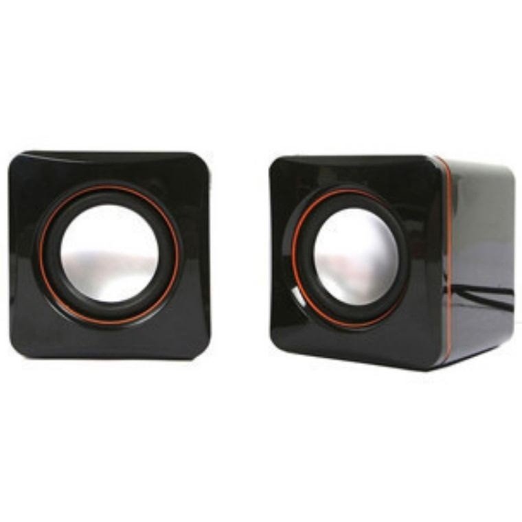 Mini Caixa de Som Portátil para Computador de Mesa e Laptop, Subwoofer 2.0 Alimentado por USB