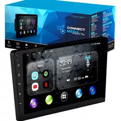 Central Multimídia 9" 4GB 64GB Octa-Core Android Auto CarPlay Sem Fio Espelhamento USB BT