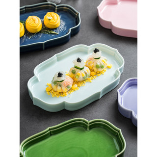 Fabricante de prato de frutas chinesas placa de cerâmica japonês porca lanche placa criativa bandeja de frutas Zen cerim