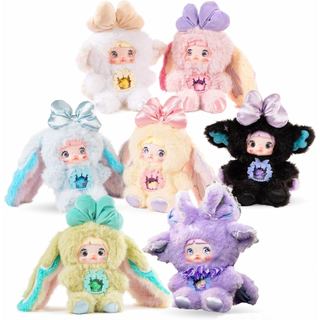 Nommi Plush Blind Box, Brinquedos de Pelúcia 1 Peça (1 de 7 Estilos Possíveis) Série Mundo Fantástico, Chaveiro e Pingen